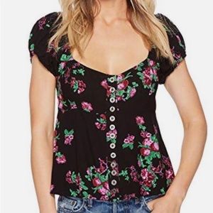 Free People Floral Top